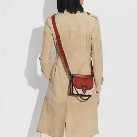 Coach Beat Shoulder Bag 18 In Colorblock With Rivets - Picture 2 of 10